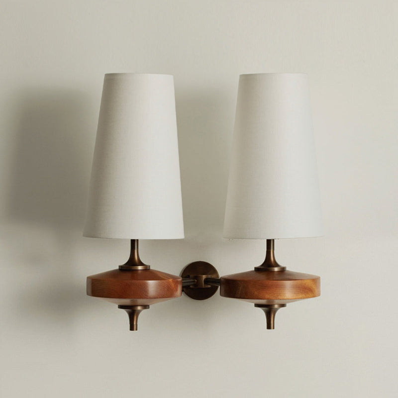 Nydorisra Vintage Væglampe - 2 Hoveder Hvid
