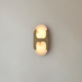 Lylaearis Alabast Væglampe - 25,5cm Sort