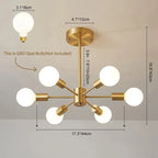 Blikuvo Messing Sputnik-lampe